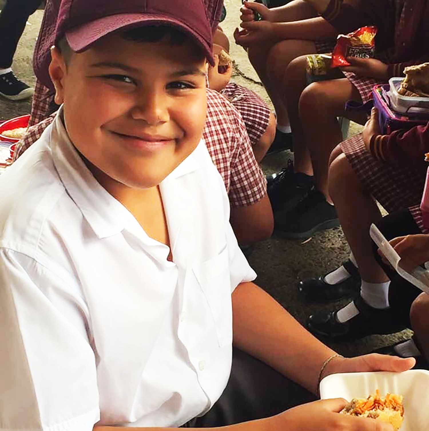 boy eating